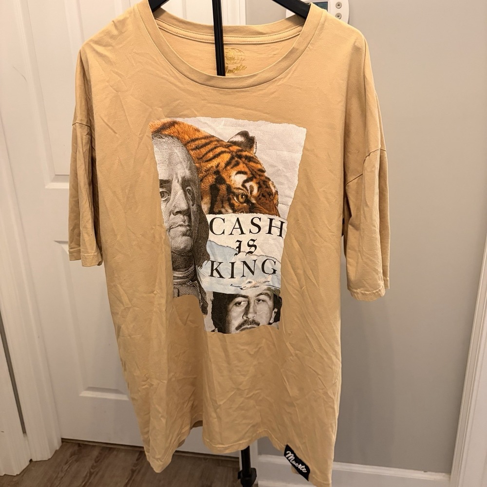 Hasta Muerte Cash is King 3XL Graphic T Shirt Urban Fashion Hip Hop Style EUC‎